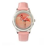 Pink flamingo watch