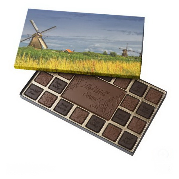 Windmills in Kinderdijk, Holland, Netherlands 45 Piece Box Of Chocolates
